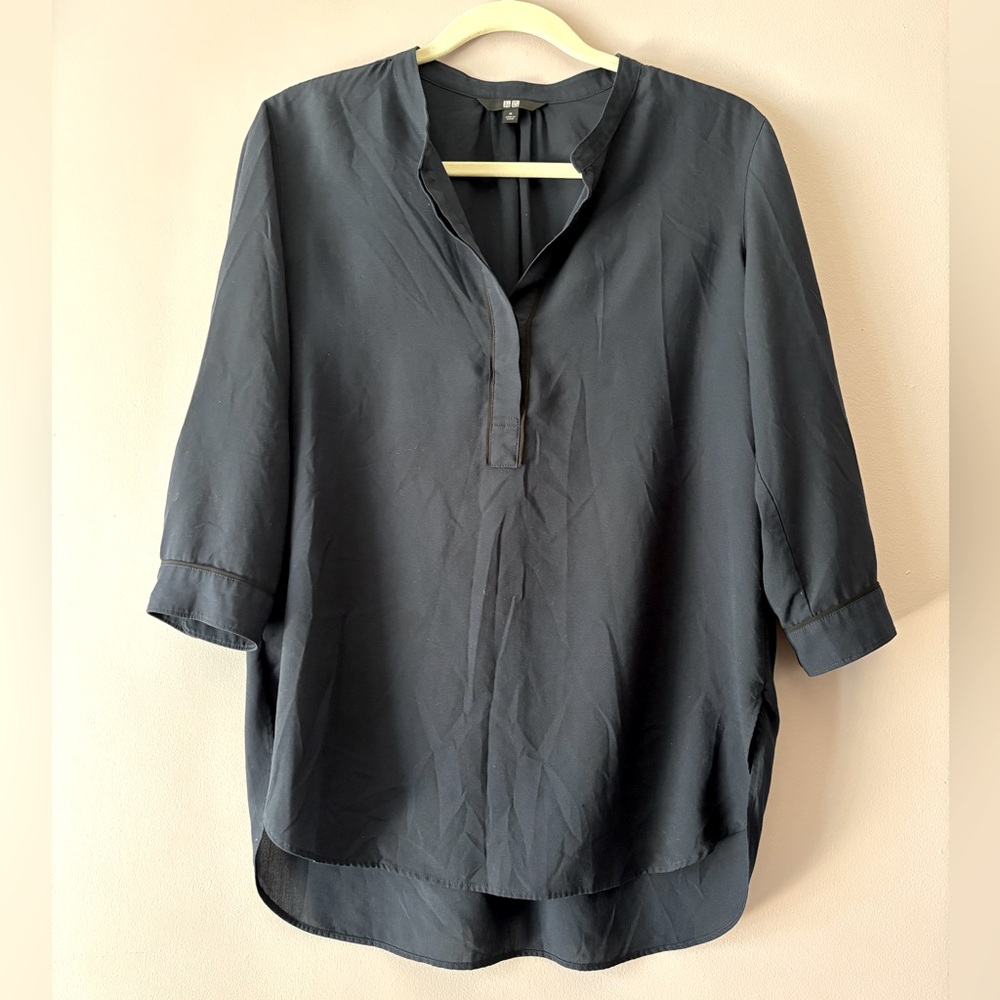 Women's Navy Tunic Blouse